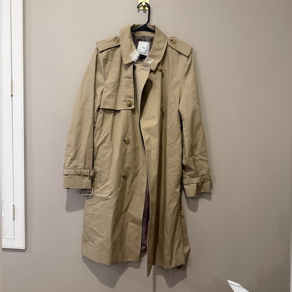 Mango Double Breasted Trench Coat - Picture 9 of 14